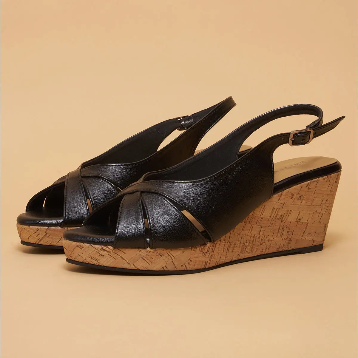 Mysha Peep Toe Wedges Star Footwear