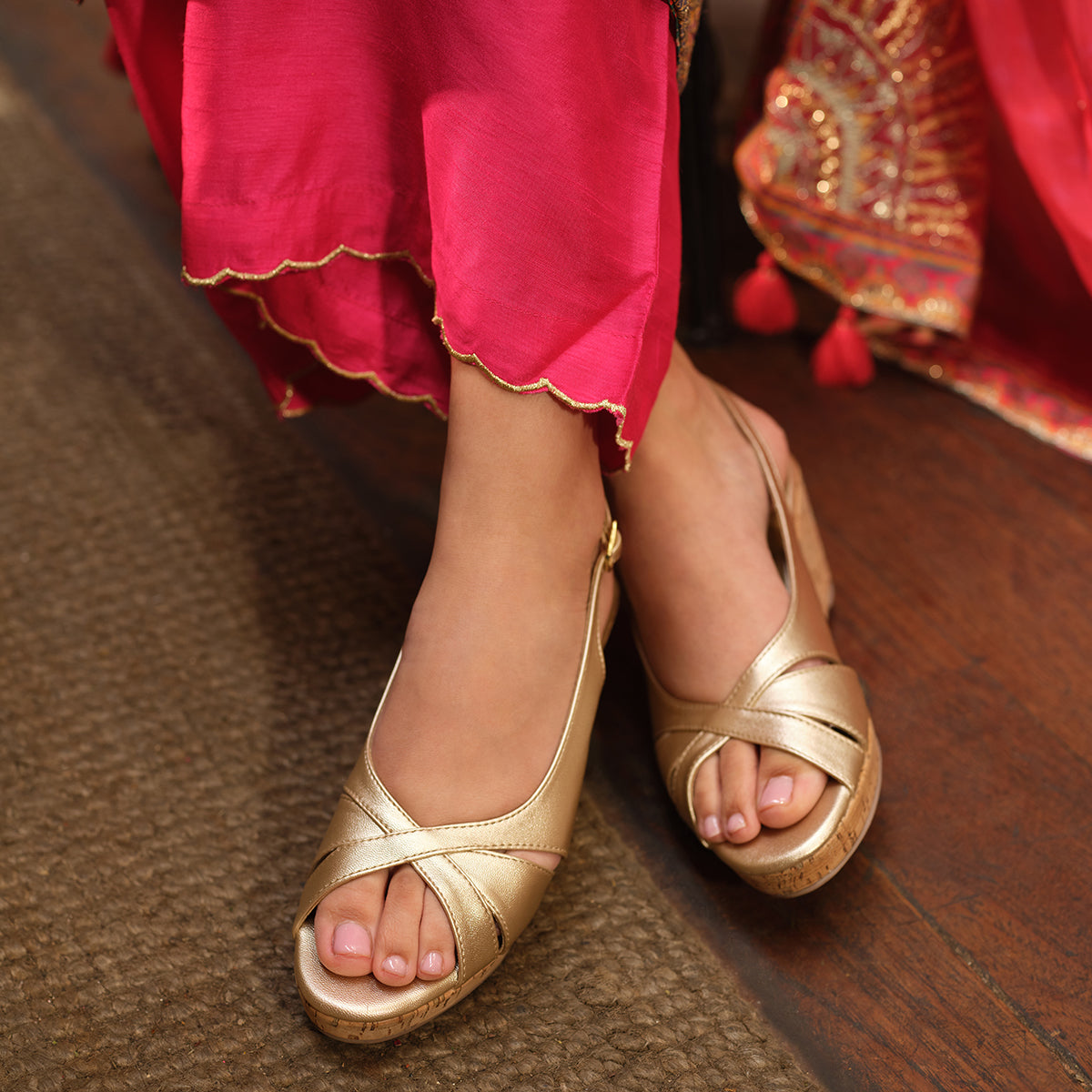 Mysha Peep Toe Wedges Star Footwear Eridani