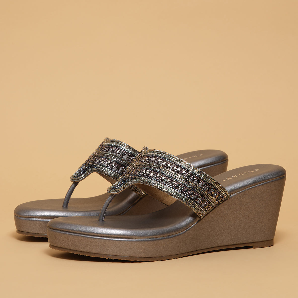 Myshty Embroidered Wedges