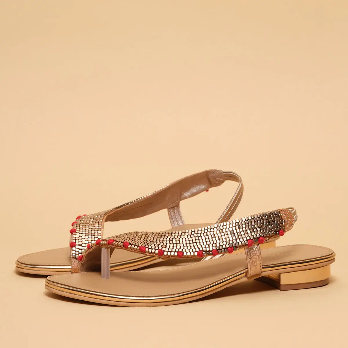Naaz Embellished Flats Regina Footwear