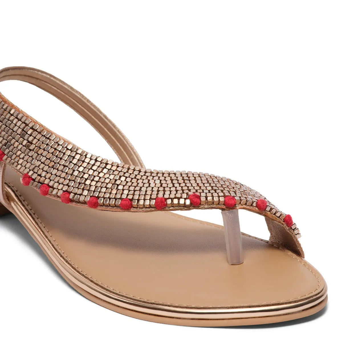 Naaz Embellished Flats Regina Footwear