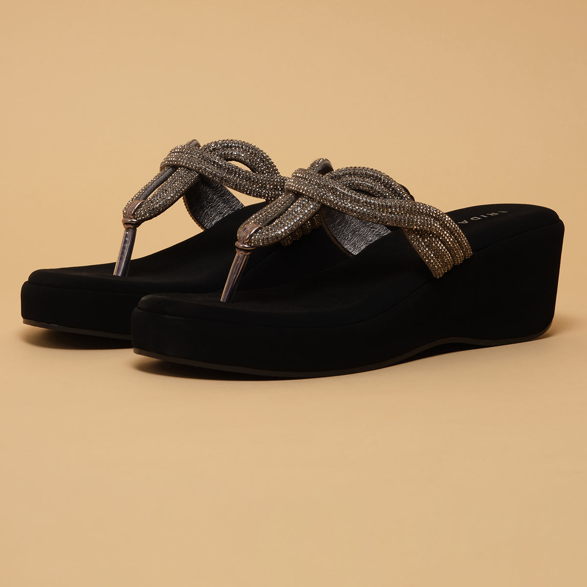 Naysa Rhinestone Wedges