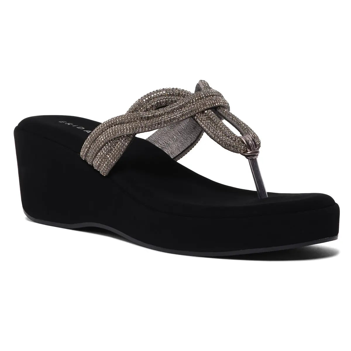 Naysa Rhinestone Wedges Regina Footwear