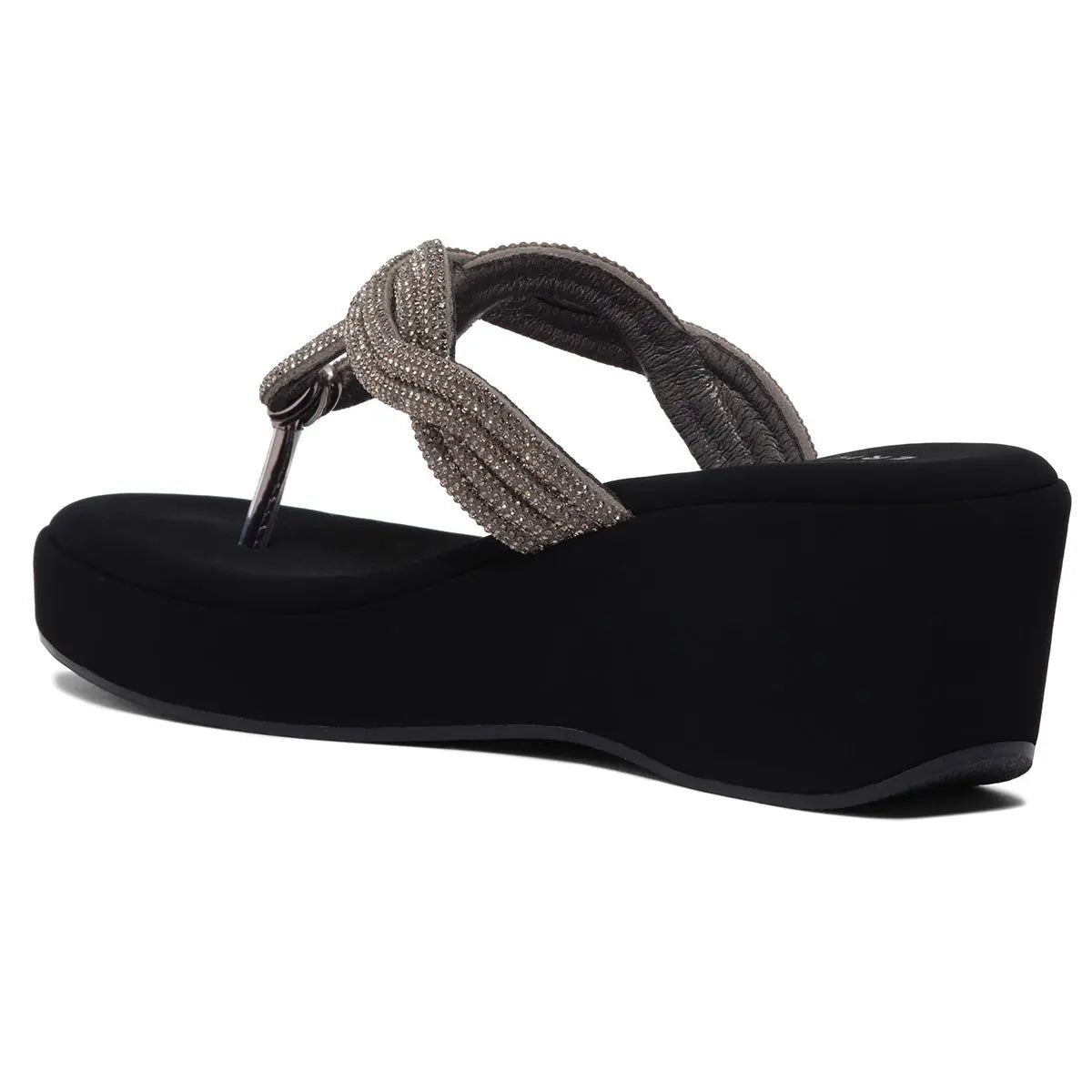 Naysa Rhinestone Wedges Regina Footwear
