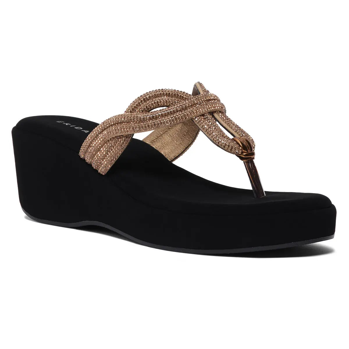 Naysa Rhinestone Wedges Regina Footwear