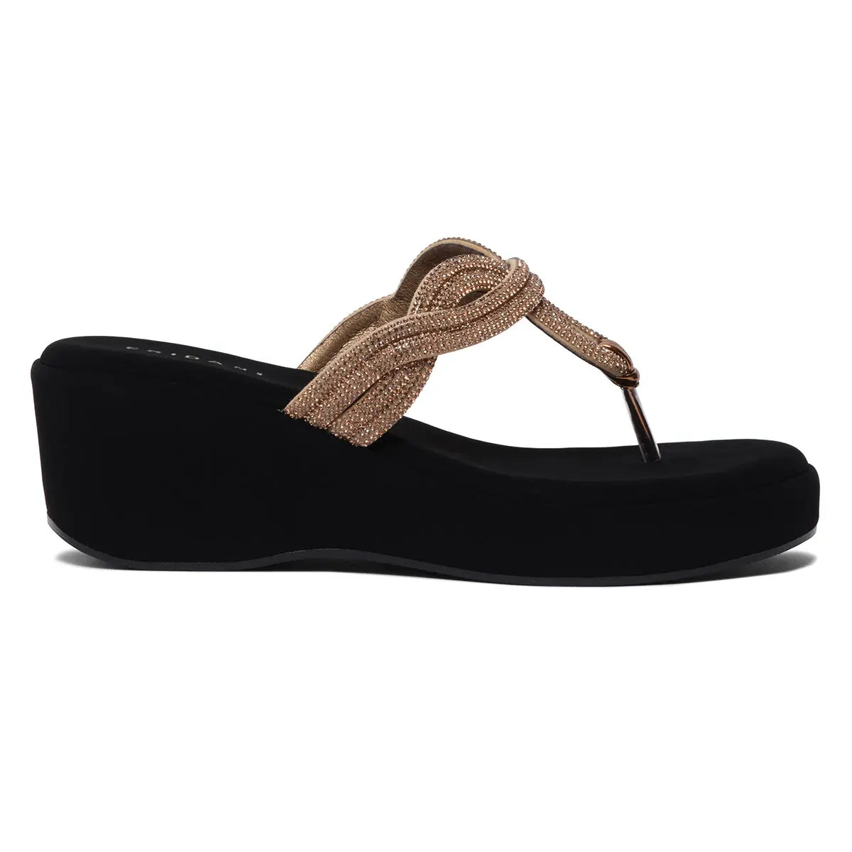 Naysa Rhinestone Wedges Regina Footwear