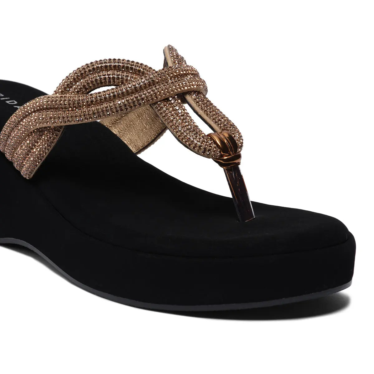 Naysa Rhinestone Wedges Regina Footwear