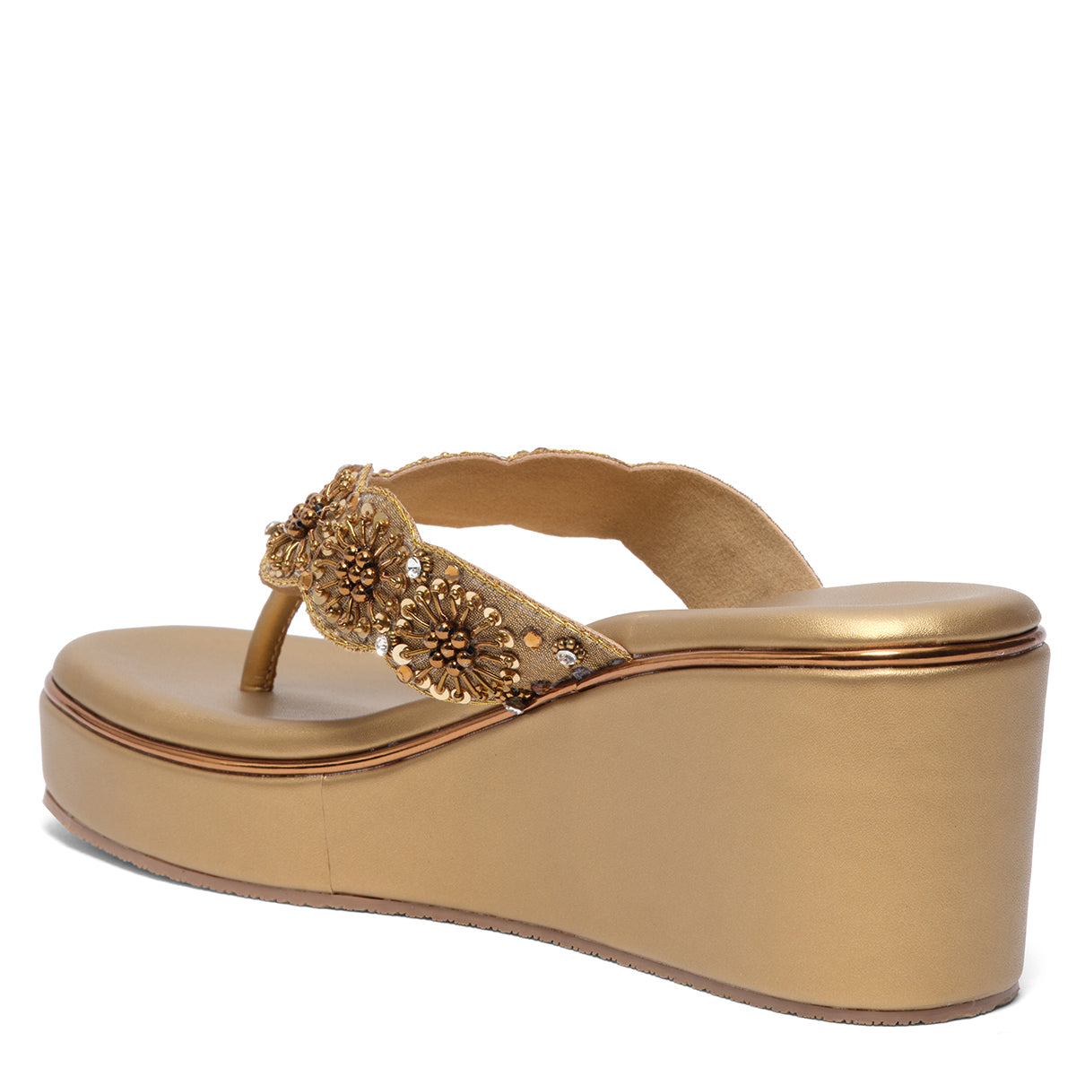Nida Embroidered Wedges Zafer Style Enterprise Eridani
