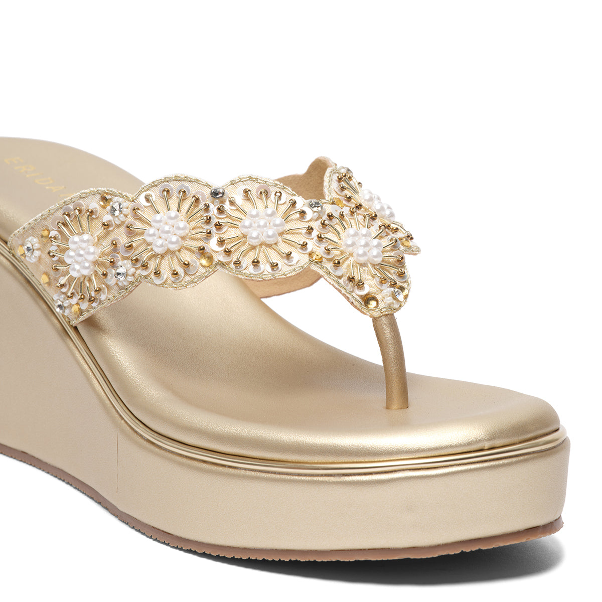 Nida Embroidered Wedges Zafer Style Enterprise Eridani