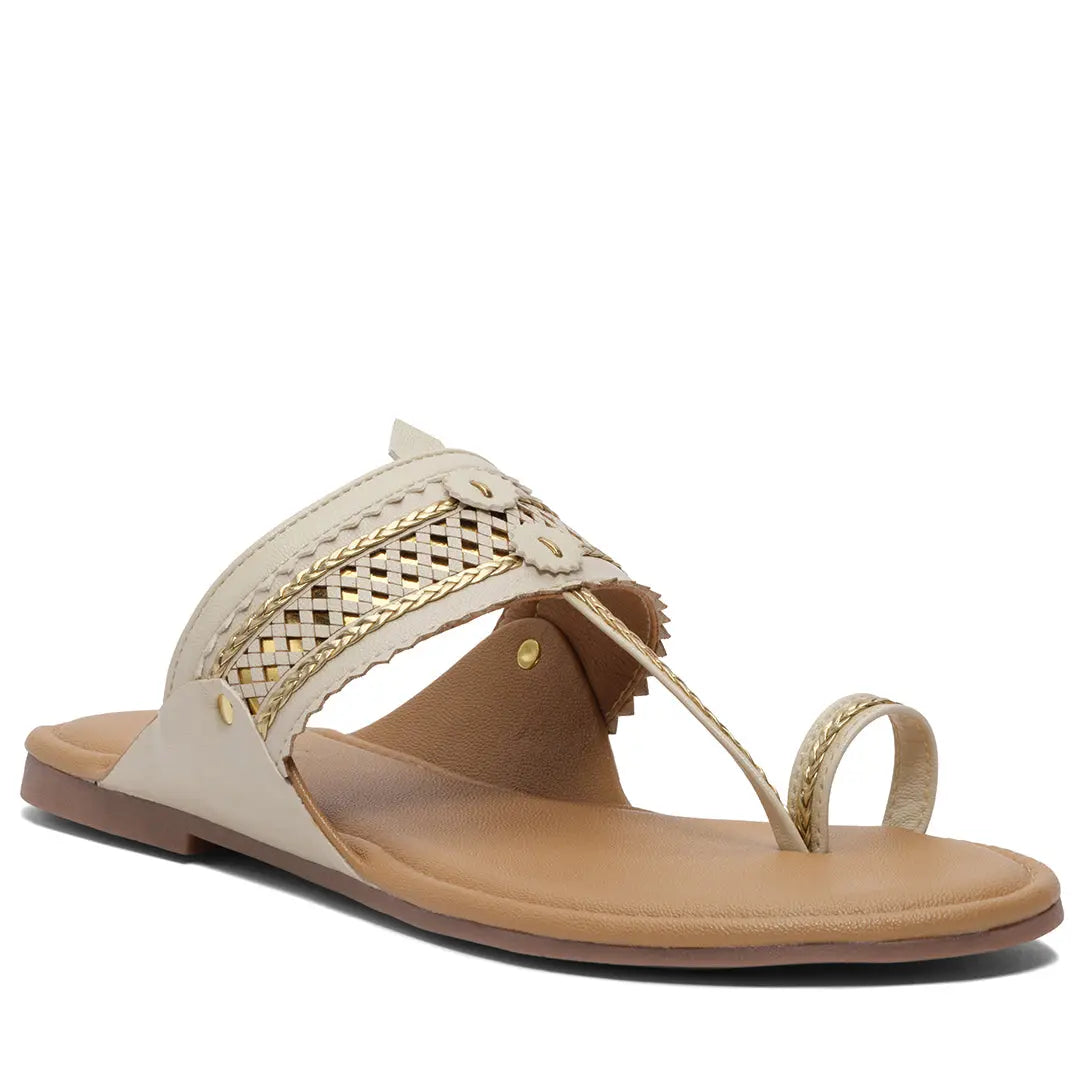 Nirvika Kolhapuri Flats GUDDU SHOES