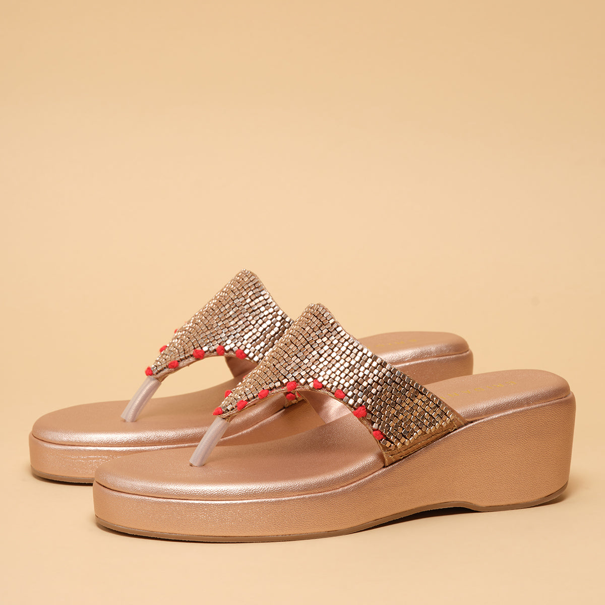 Nuri Embroidered Wedges Regina Footwear Eridani