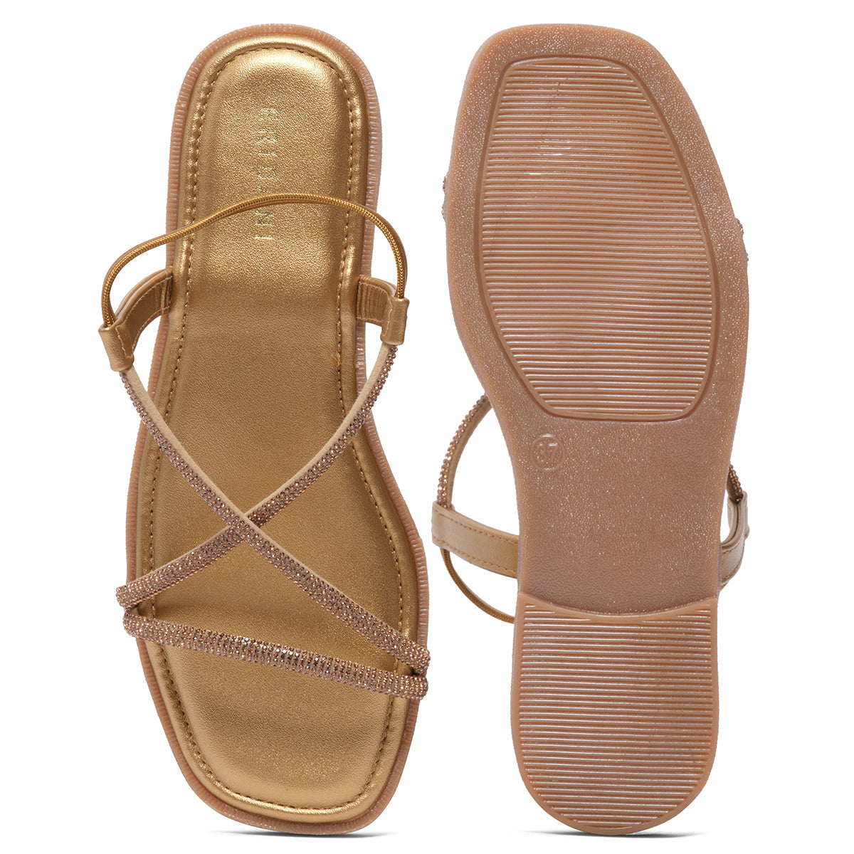 Nydia Embellished Flats Shifa Footwear Eridani