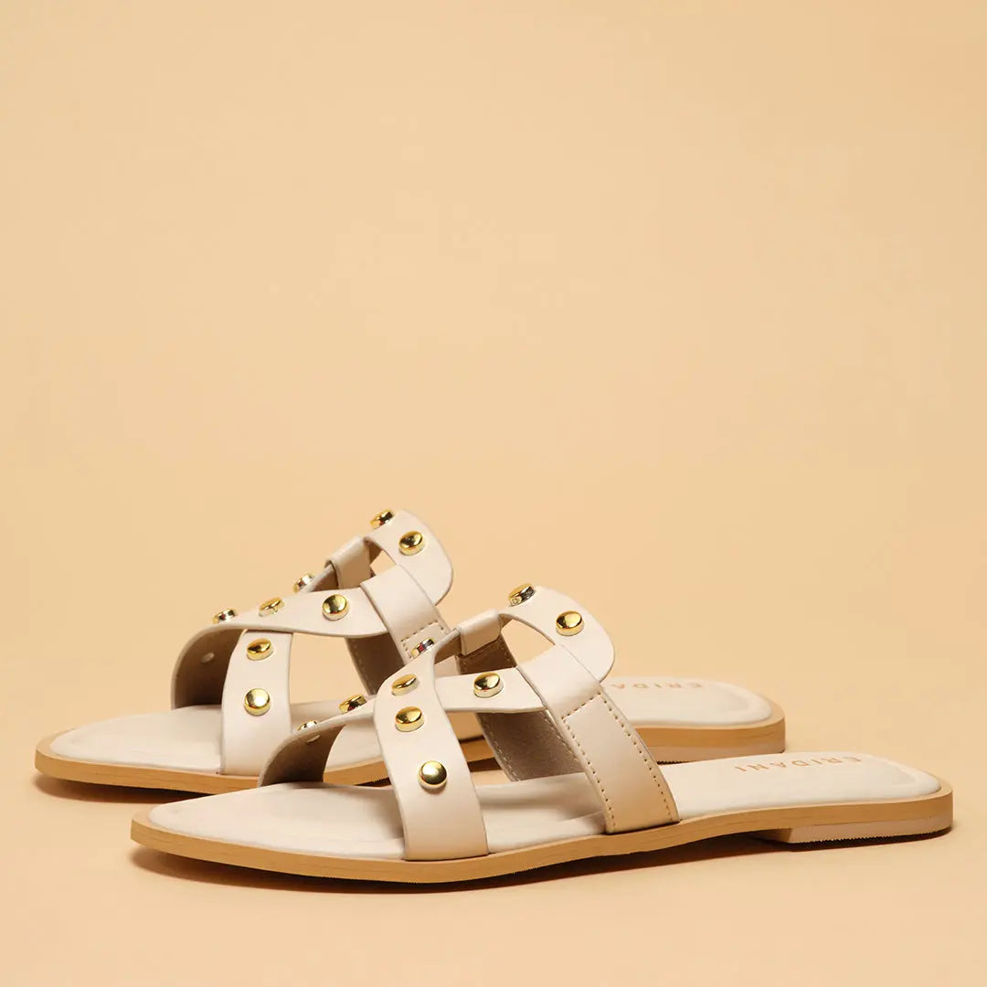 Nyssa Studded Slides Sterling shoes