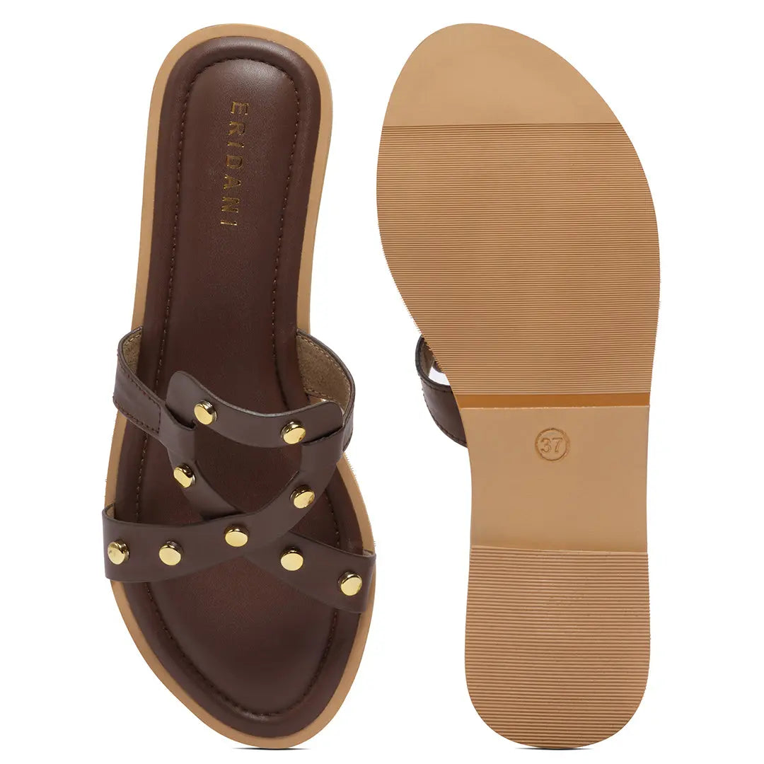 Nyssa Studded Slides Sterling shoes