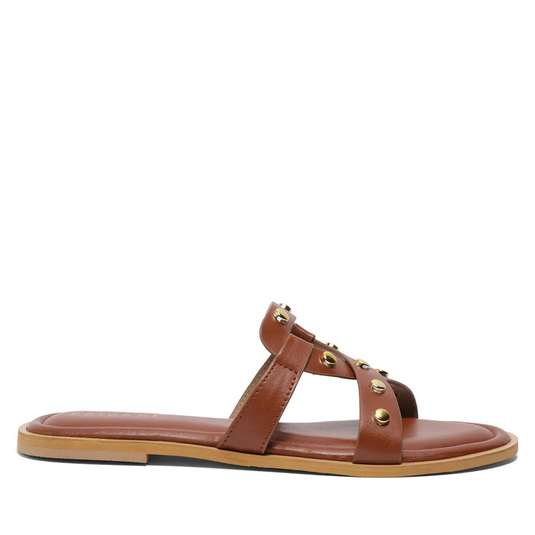 Nyssa Studded Slides Sterling shoes