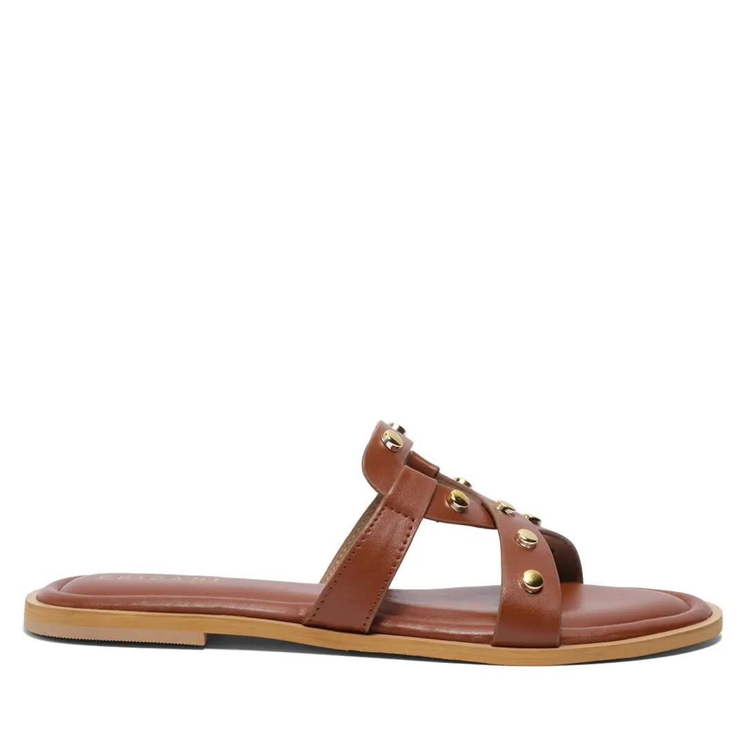 Nyssa Studded Slides Sterling shoes
