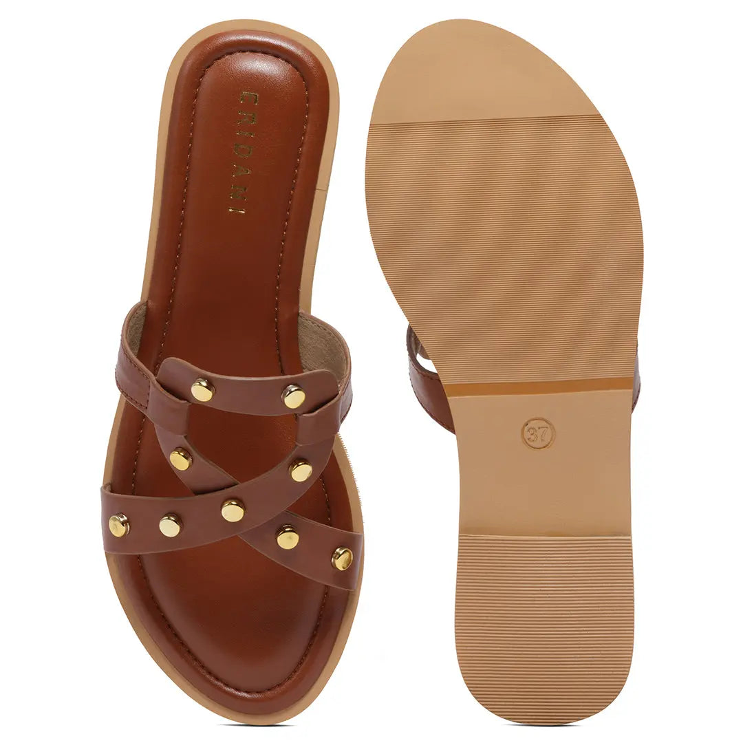 Nyssa Studded Slides Sterling shoes