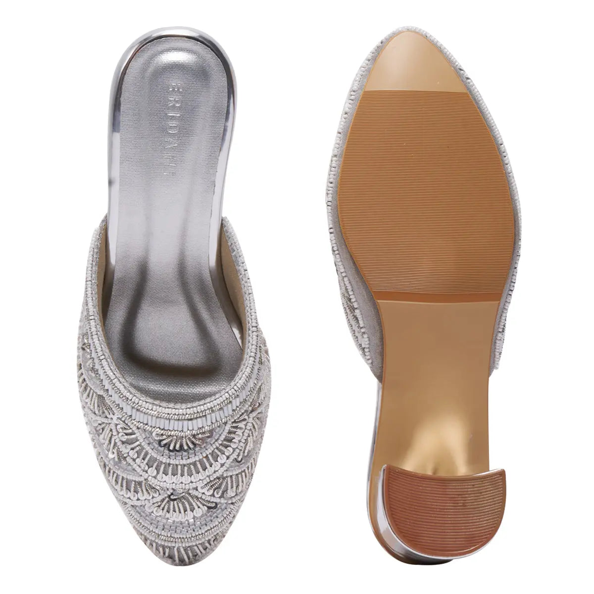 Oviya Embroidered Mules Come