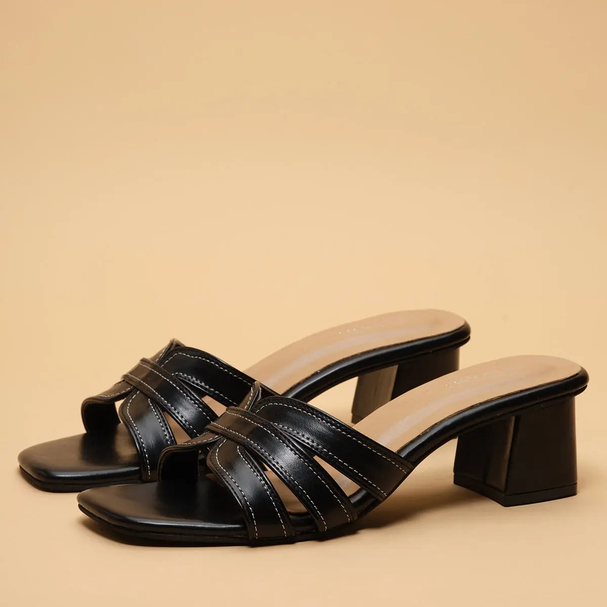 Paula Slip-on Heels Ahmad Arts