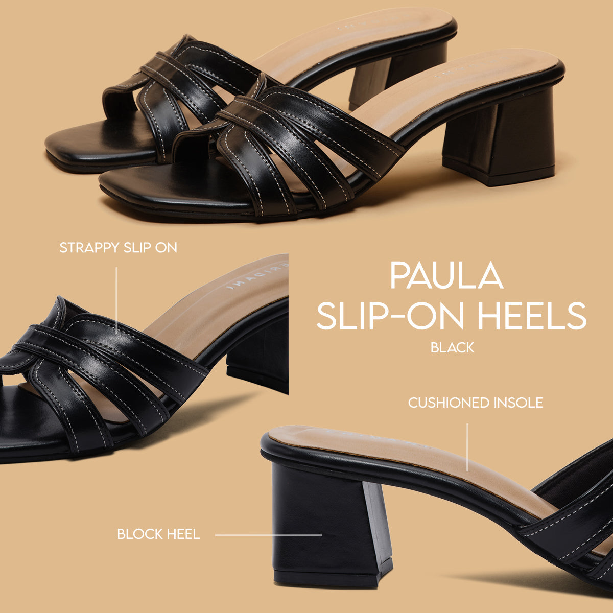 Paula Slip-on Heels Ahmad Arts Eridani
