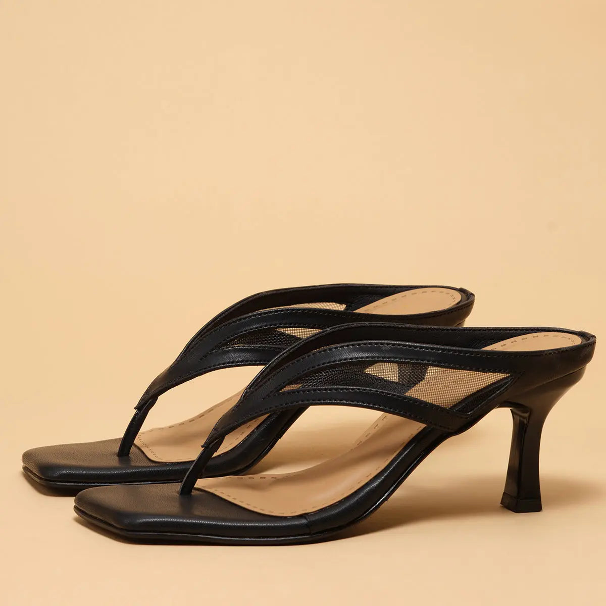 Prune Thong Heels Macro Footwear