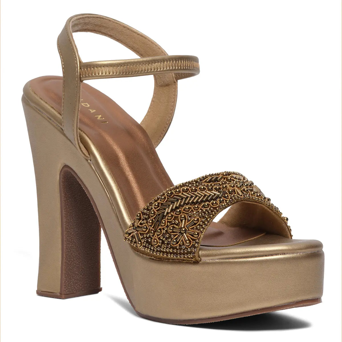 Rasha Embroidered Heels Mahek Footwear