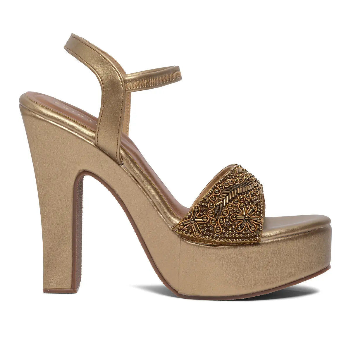 Rasha Embroidered Heels Mahek Footwear