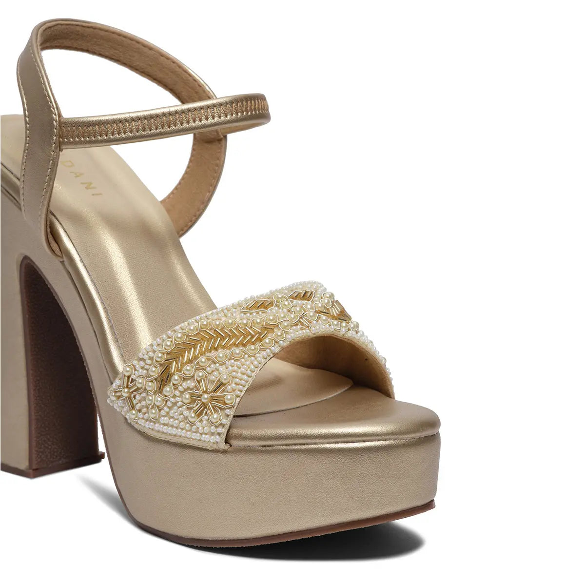 Rasha Embroidered Heels Mahek Footwear