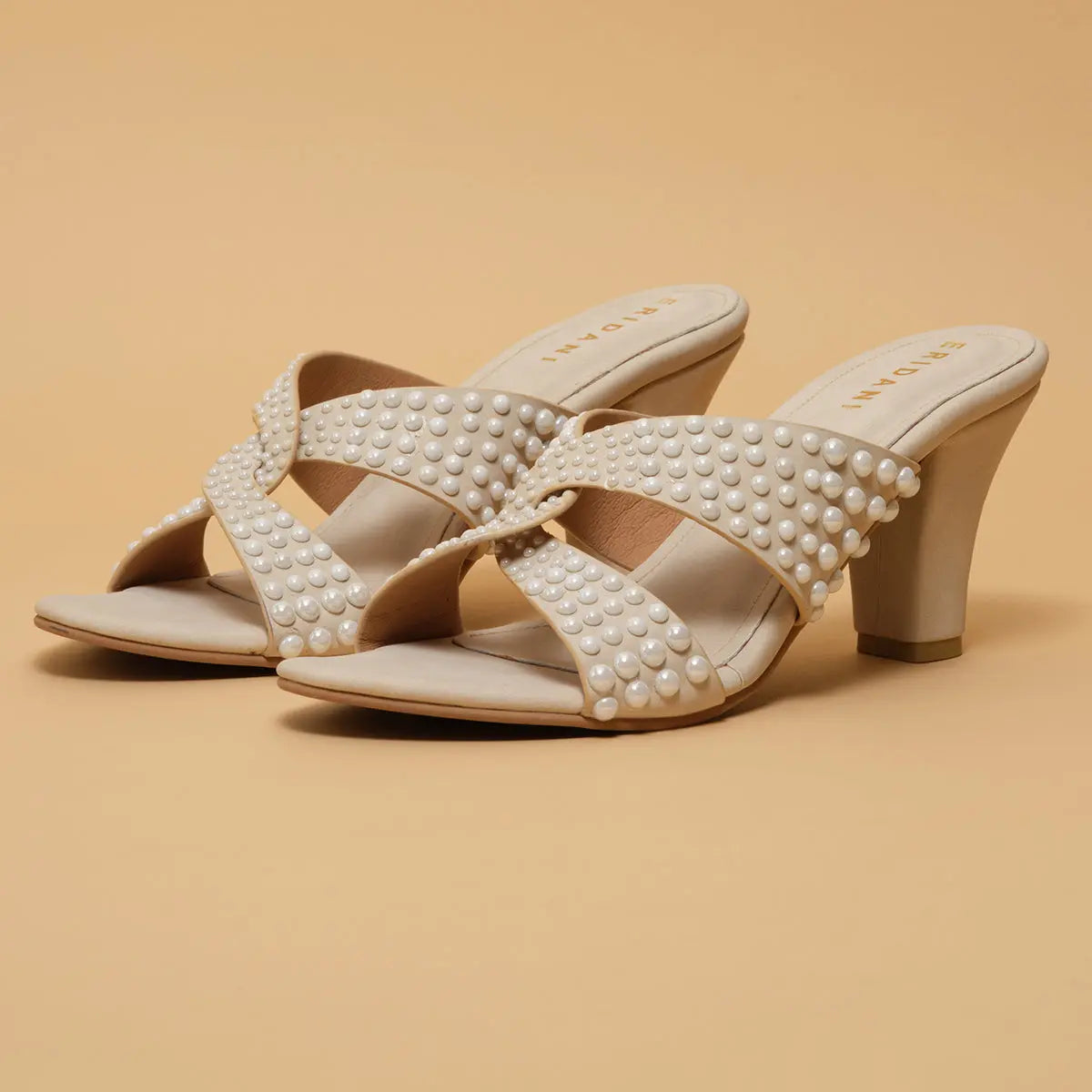 Rebecca Studded Heels Diamond Footwear
