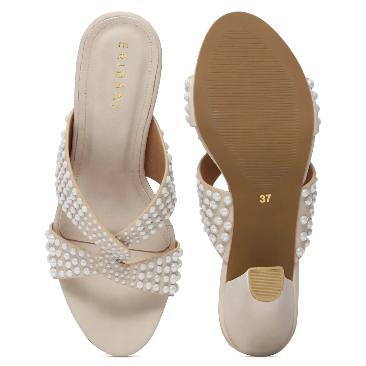 Rebecca Studded Heels Diamond Footwear