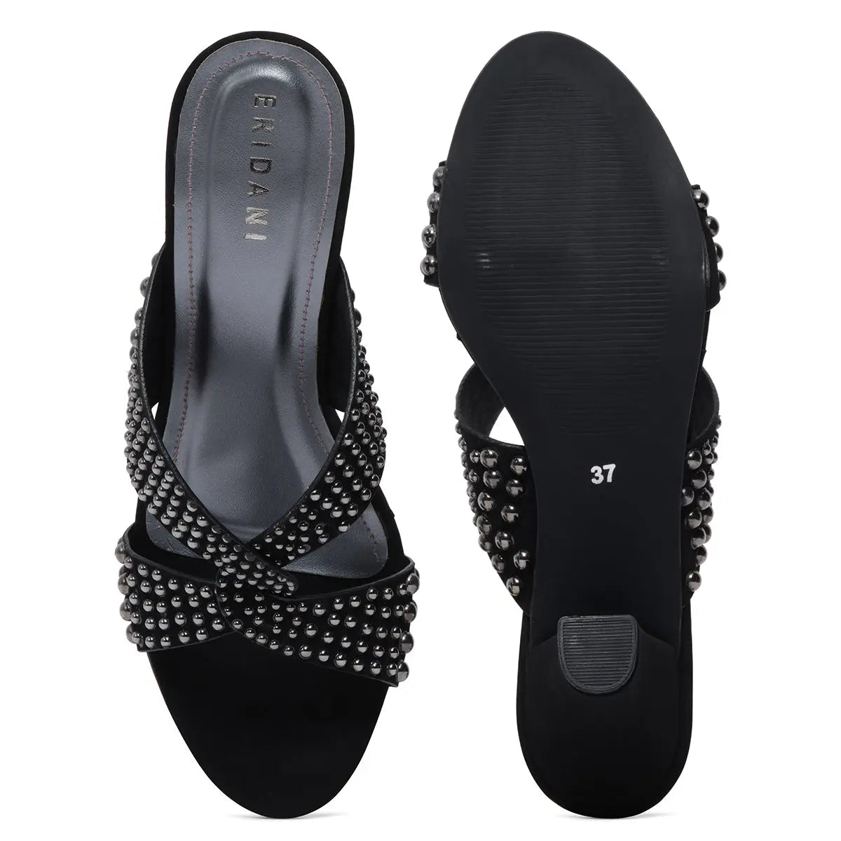 Rebecca Studded Heels Diamond Footwear