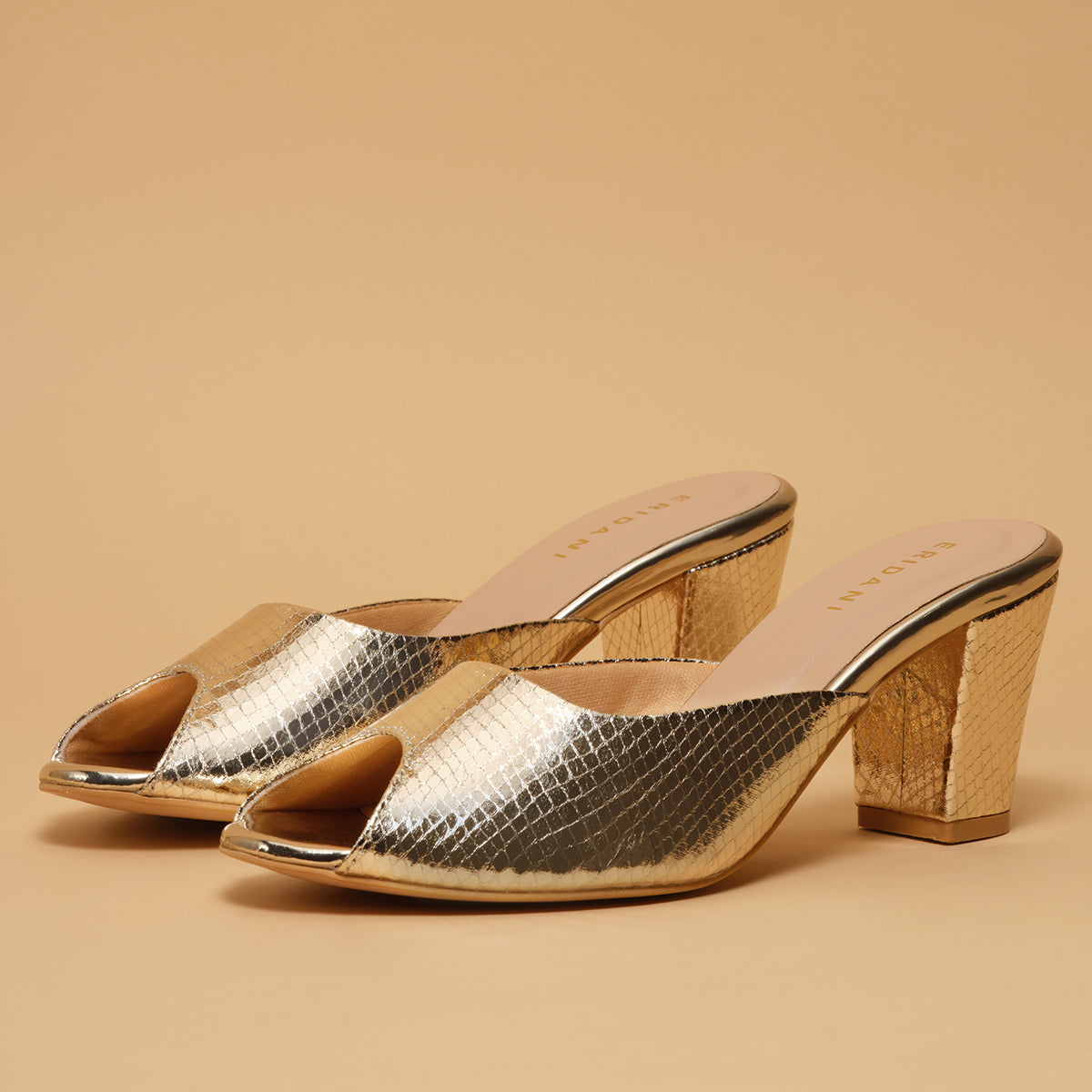Rheia Metallic Heels