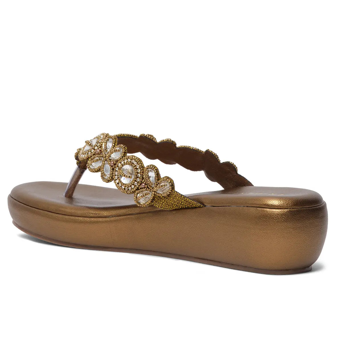 Riyana Thong Wedges Regina Footwear