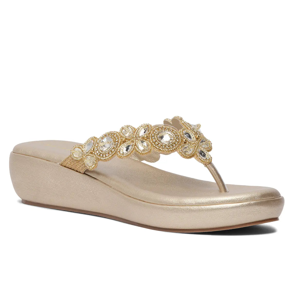 Riyana Thong Wedges Regina Footwear