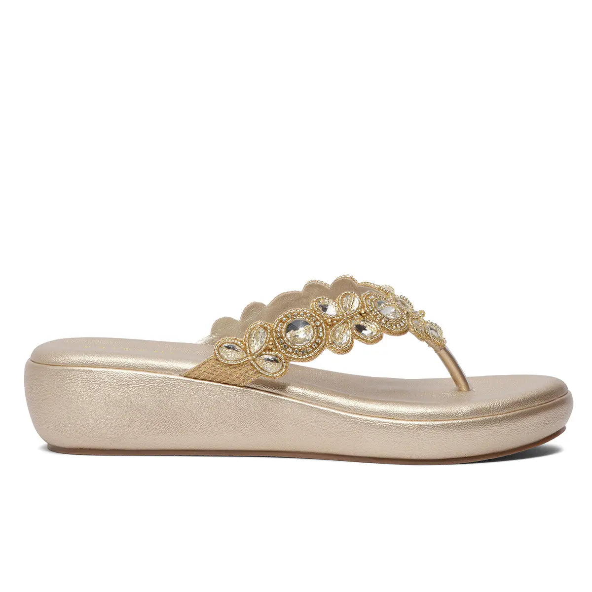 Riyana Thong Wedges Regina Footwear
