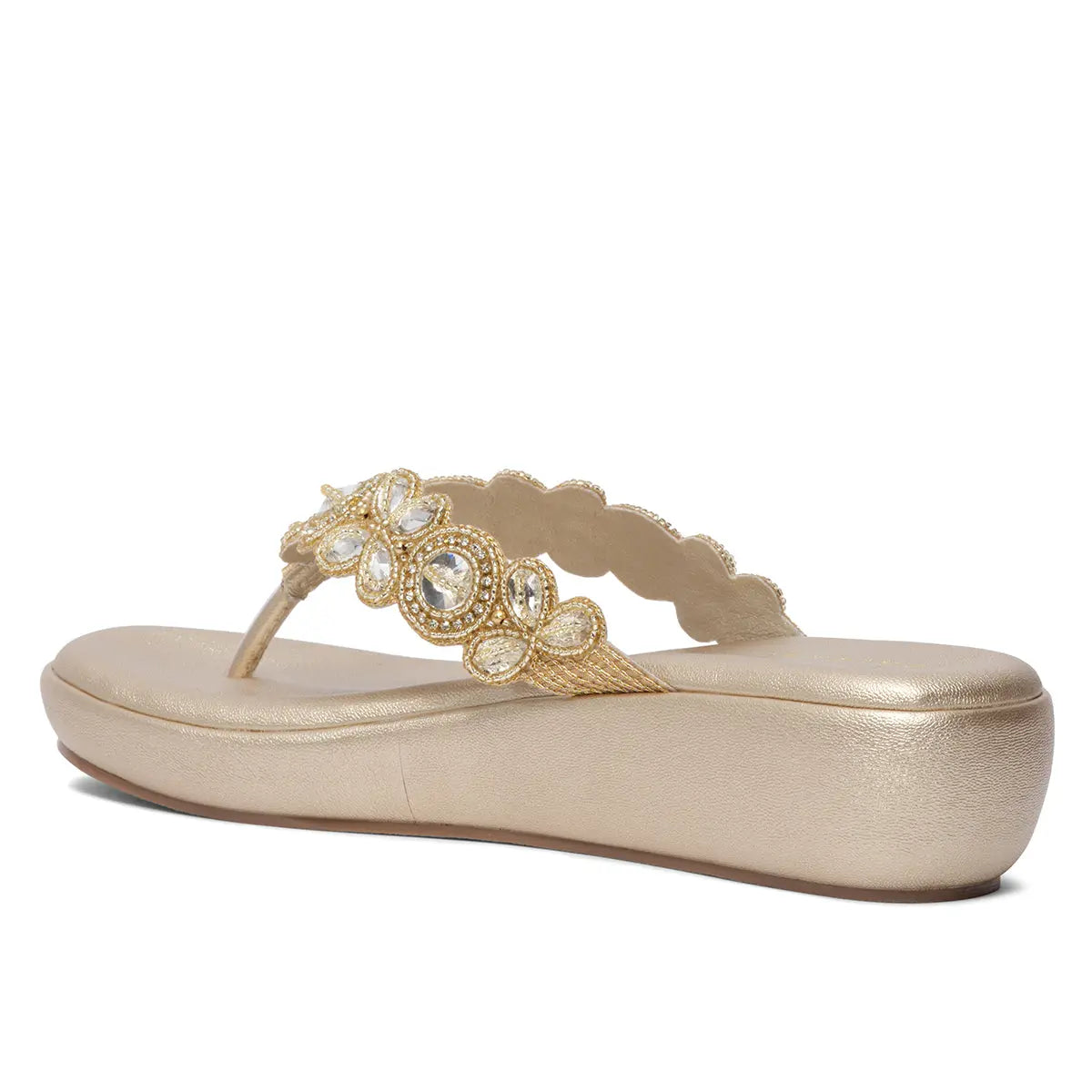 Riyana Thong Wedges Regina Footwear
