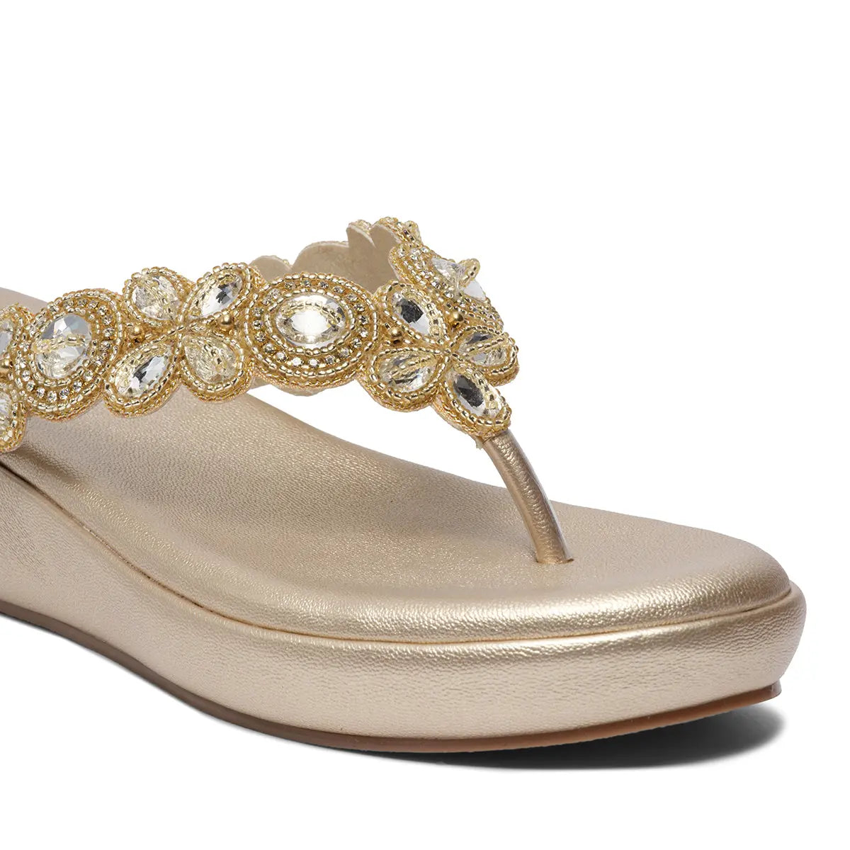 Riyana Thong Wedges Regina Footwear