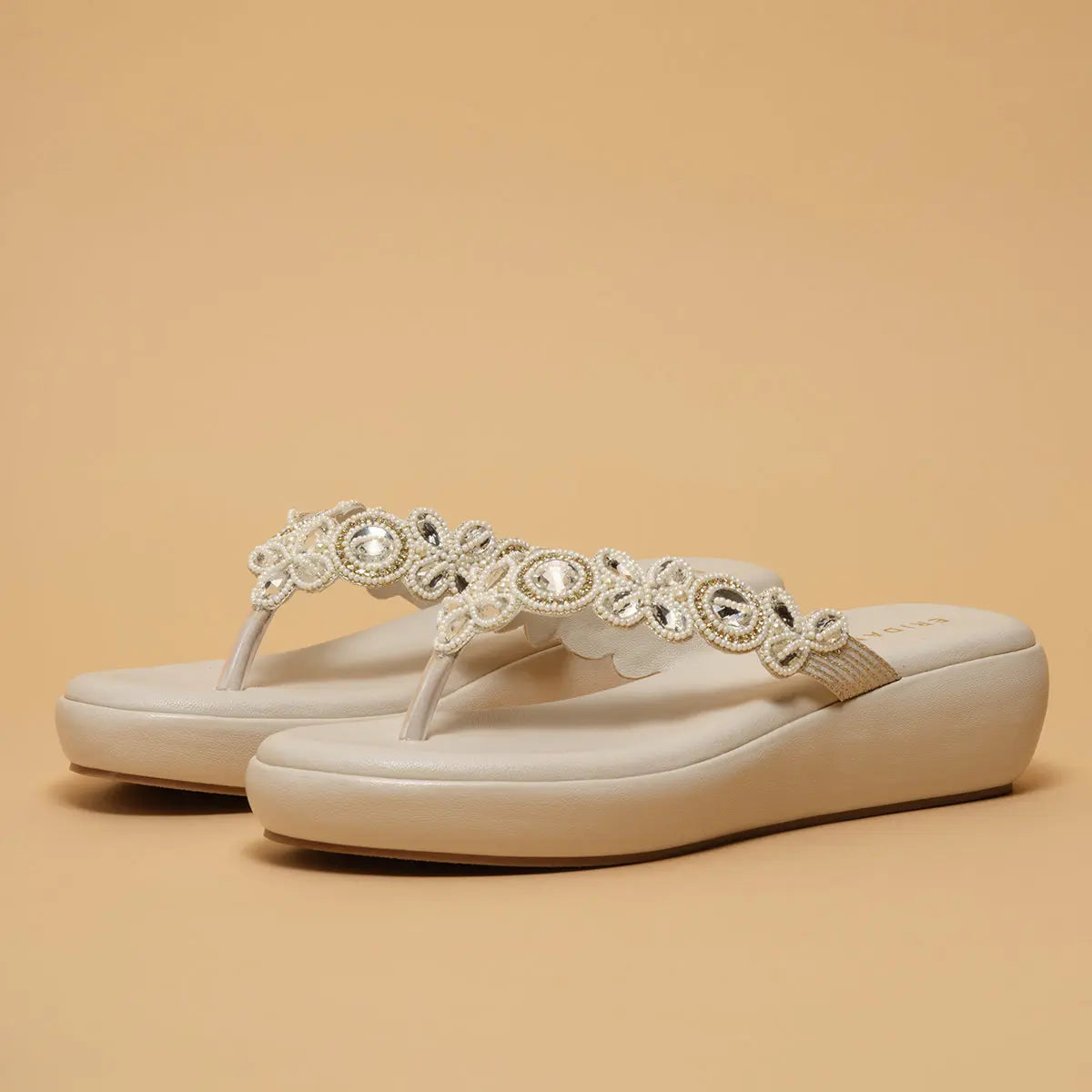 Riyana Thong Wedges Regina Footwear