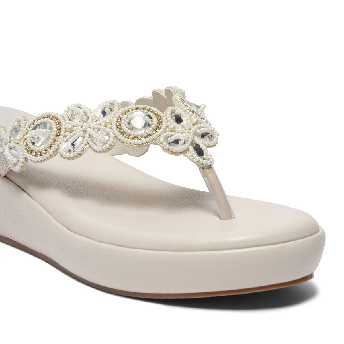 Riyana Thong Wedges Regina Footwear