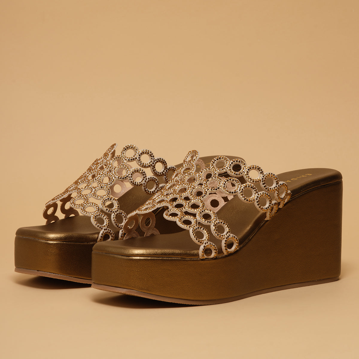 Roohani Rhinestone Wedges