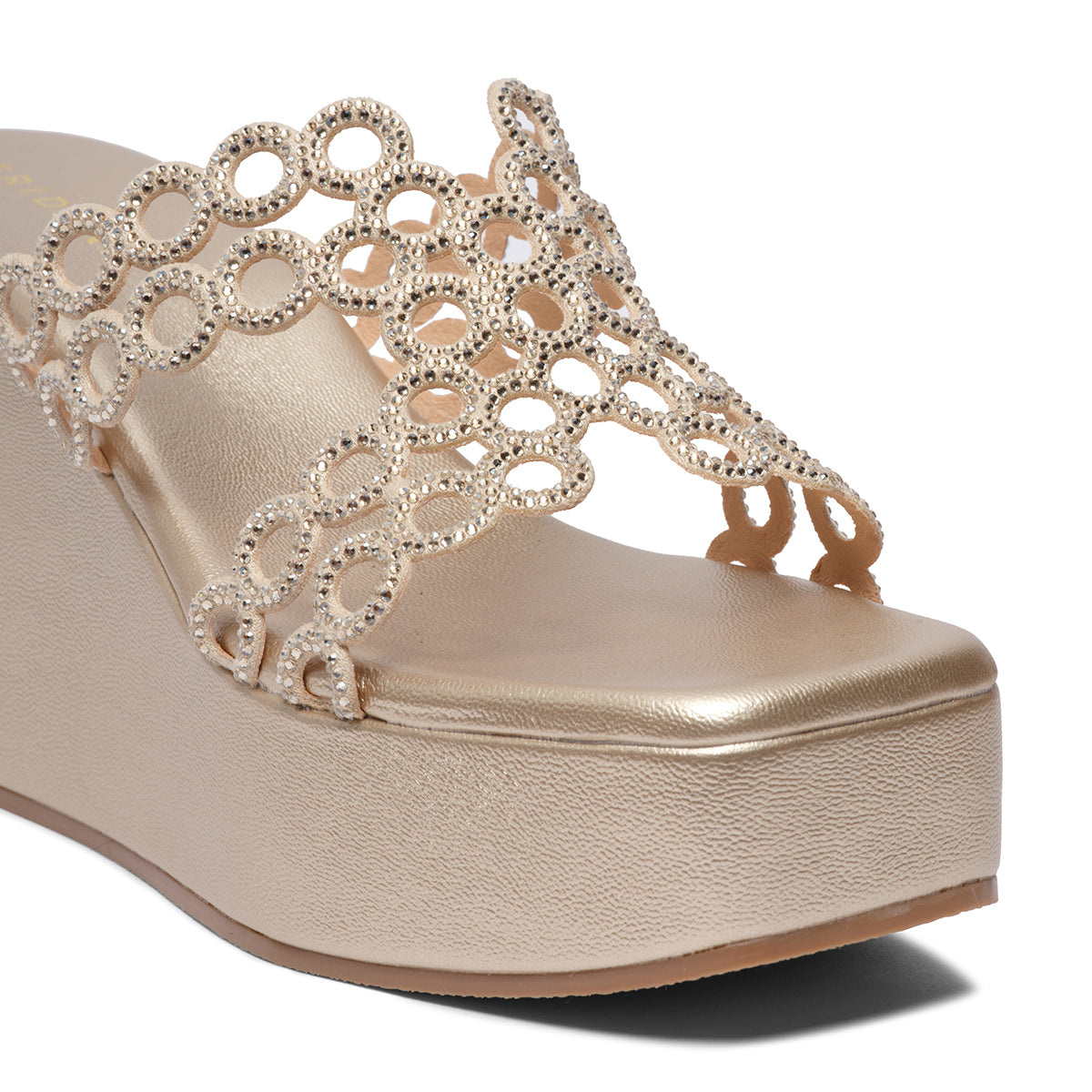 Roohani Rhinestone Wedges