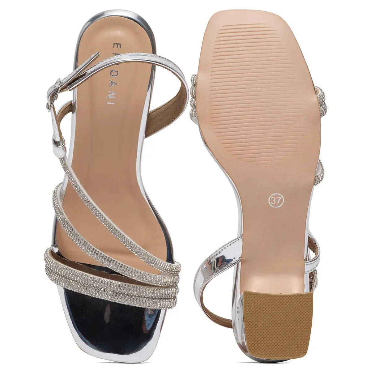 Rutvi Embellished Heels KM Footwear