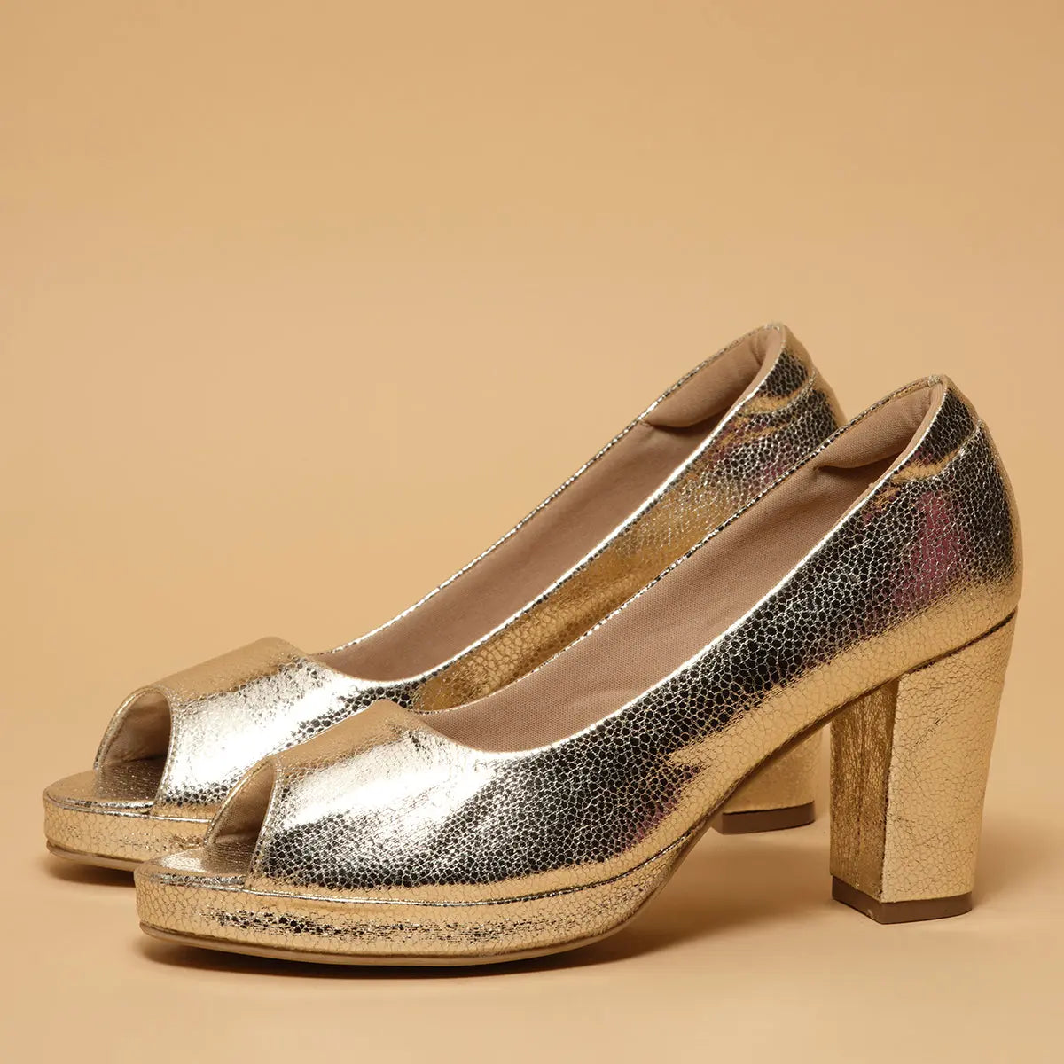 Sandria Textured Pumps Ramjan Brothers