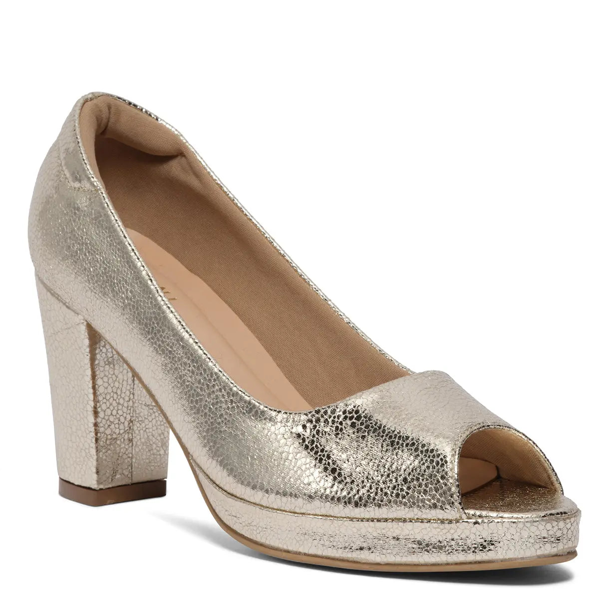 Sandria Textured Pumps Ramjan Brothers