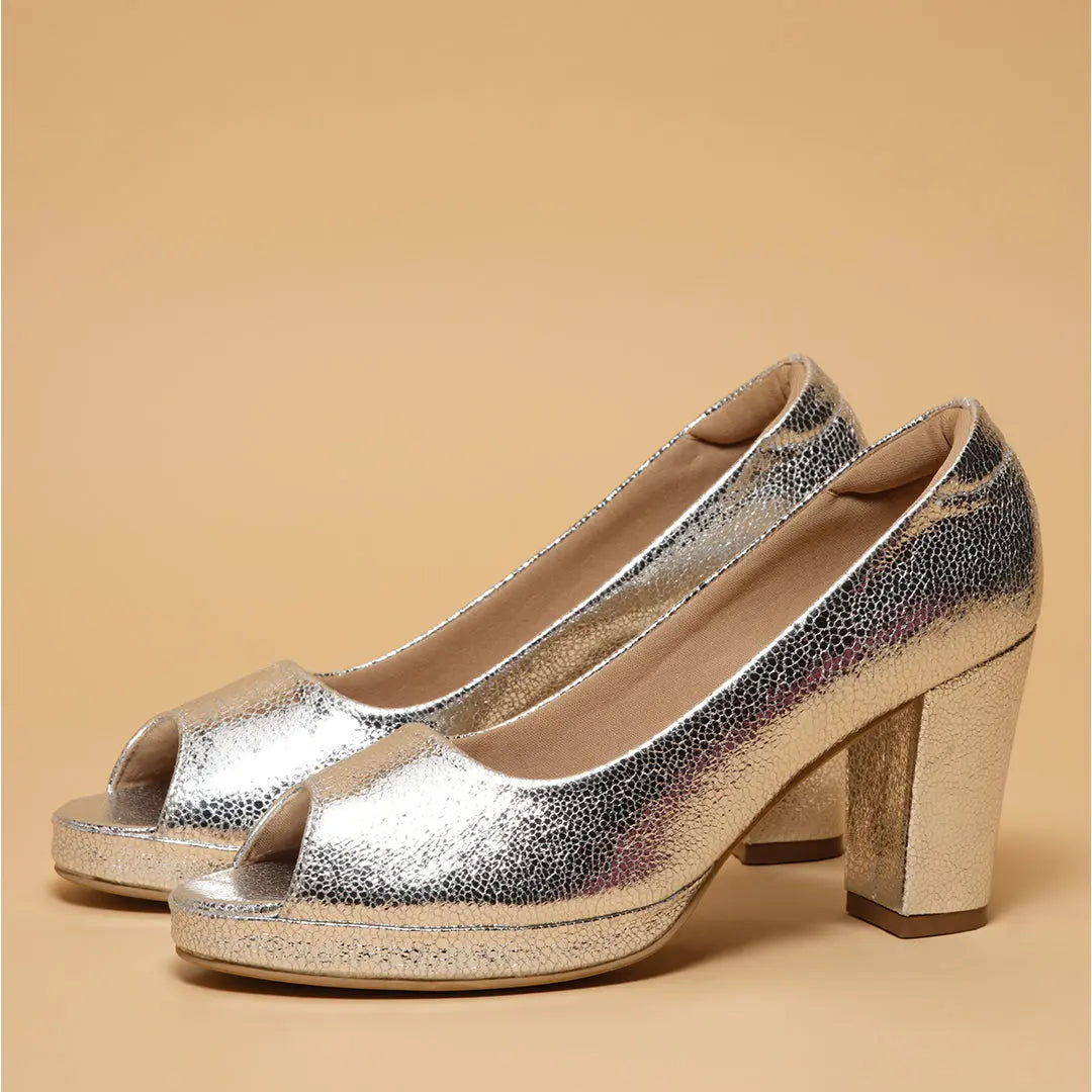 Sandria Textured Pumps Ramjan Brothers