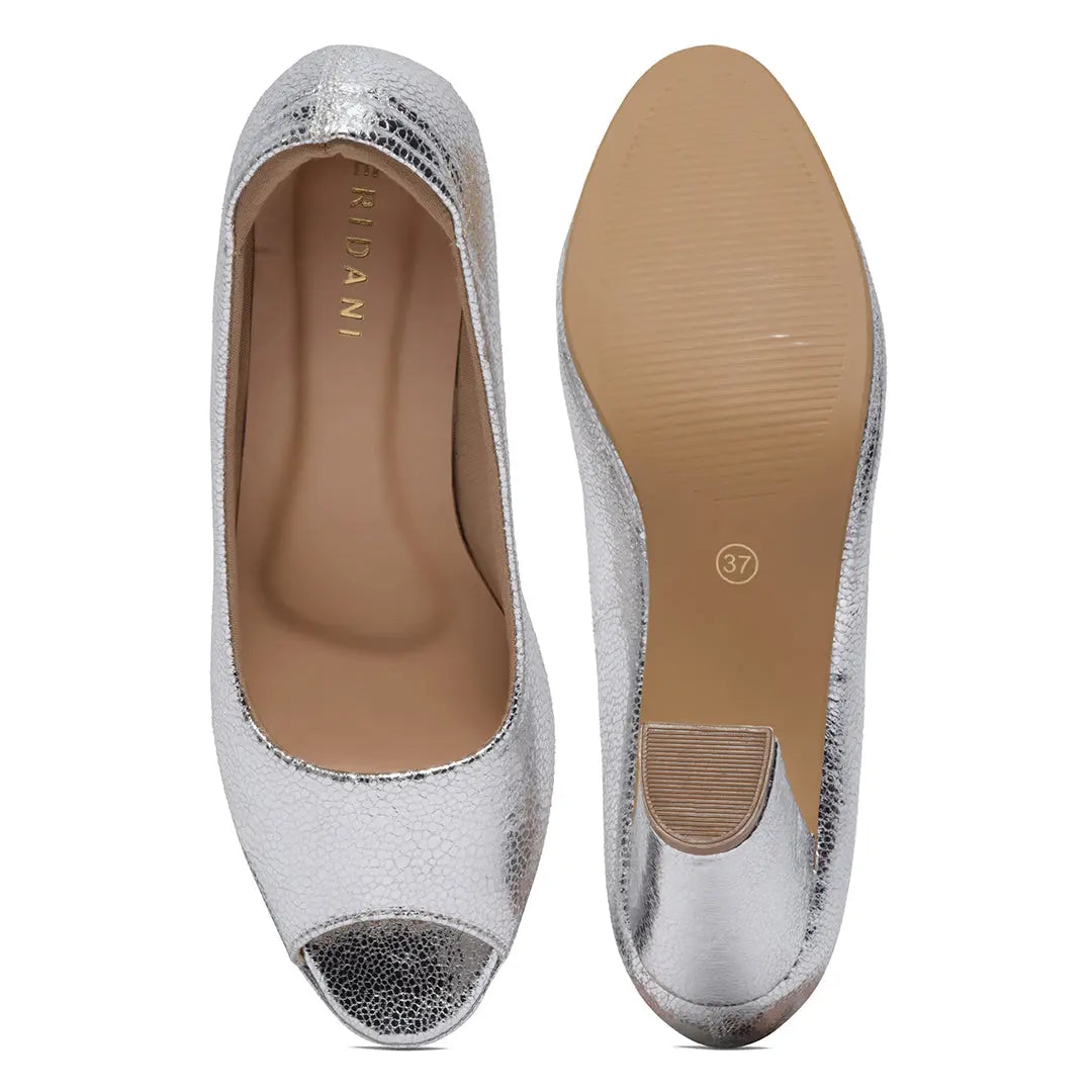 Sandria Textured Pumps Ramjan Brothers