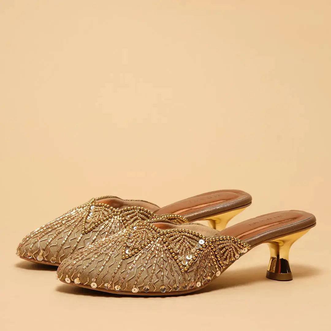 Sarini Embroidered Mules Anshika