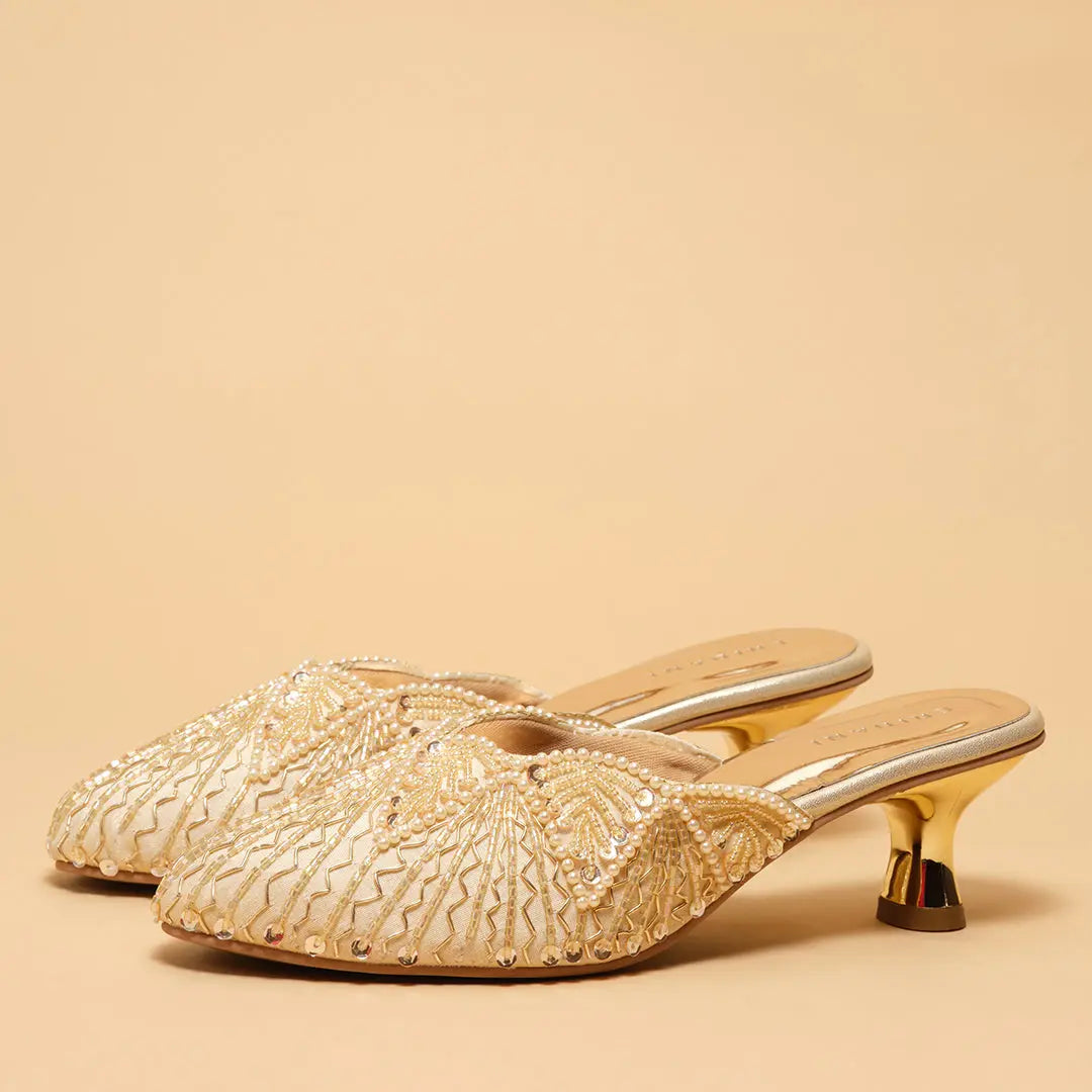 Sarini Embroidered Mules Anshika