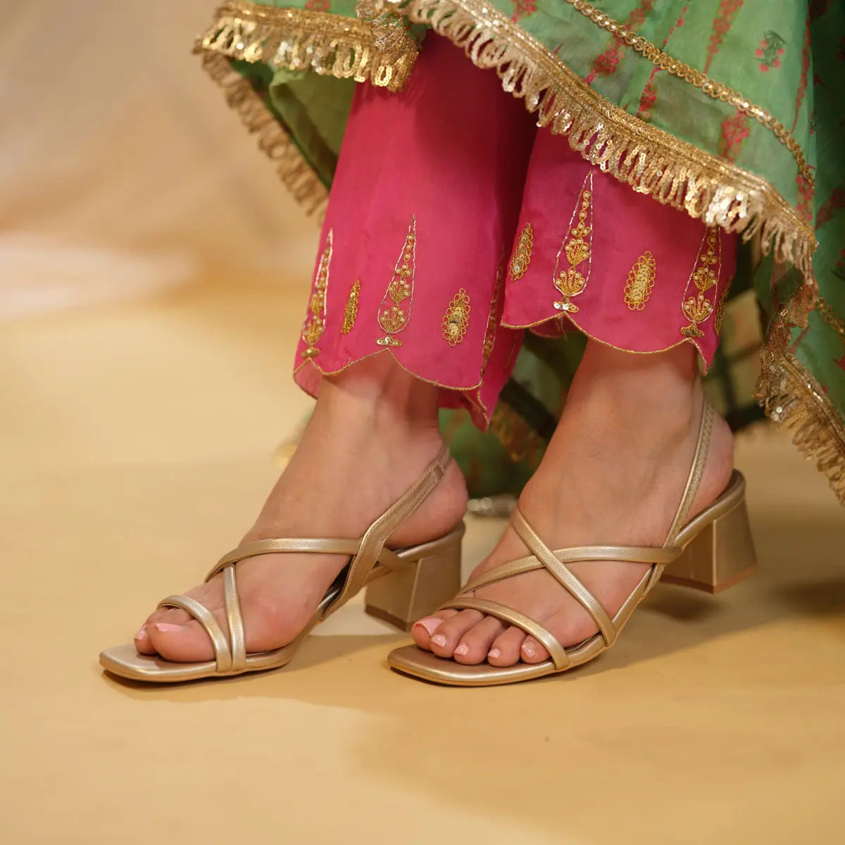 Seren Strappy Heels KM Footwear