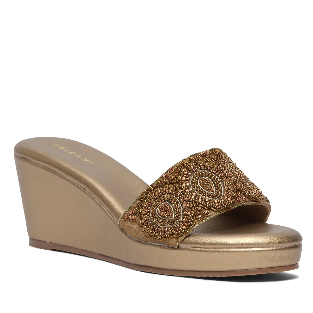 Shyra Embroidered Wedges Mahek Footwear Eridani